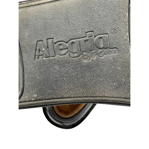 Alegria‎ Debra Black Leather Slip On Nursing Work Shoes Cushioned NonSlip 39 - Picture 8 of 11